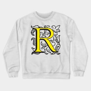 Letter R Crewneck Sweatshirt